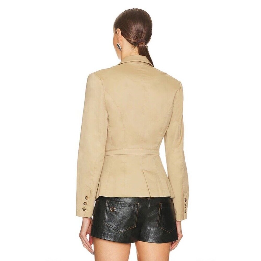 RTA Utilitarian Blazer White Pepper Beige Pockets - Picture 5 of 6